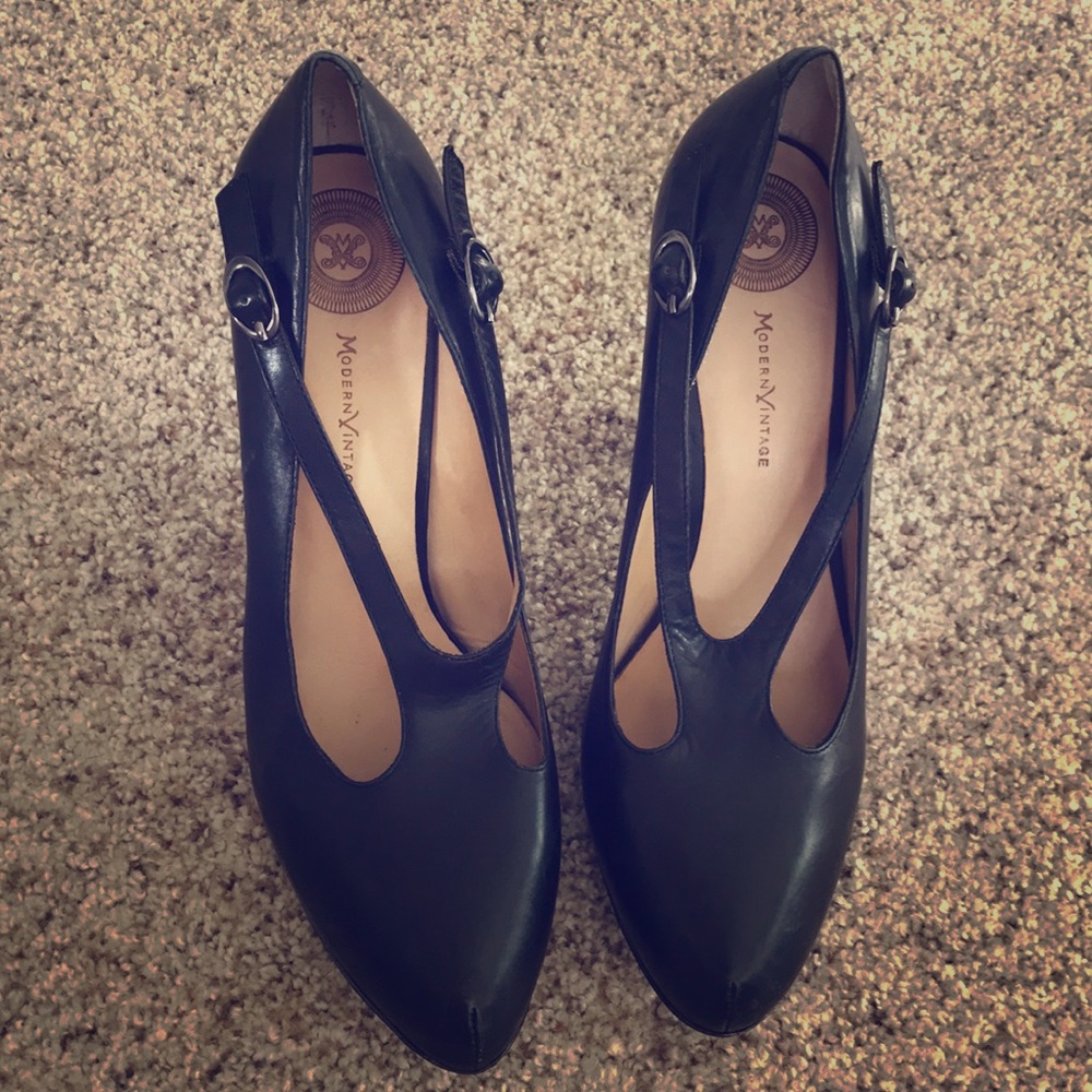 Leather Modern Vintage heel